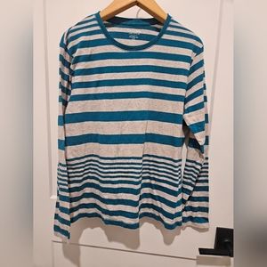 Blue and light grey long sleeve